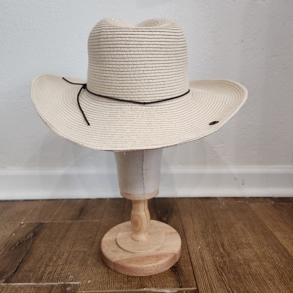 Peter Grimm unisex paper hat OS capsule quiet luxury minimalistcore vacationcore - Picture 6 of 10